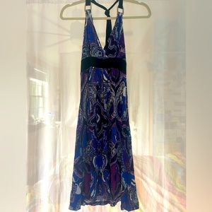 Vintage Avital Backless Midi Dress Size Large